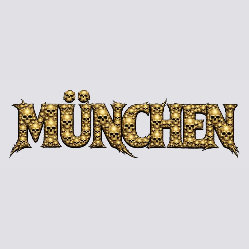 München Gothic Schädel-Logo