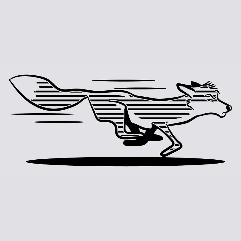 Running Fox Racing Stripes
