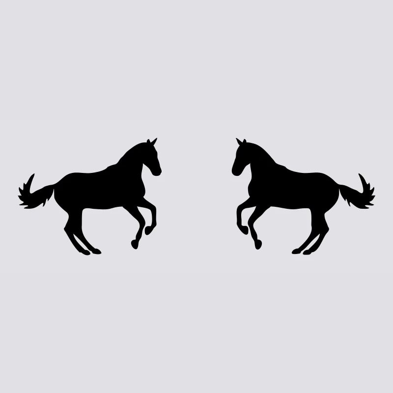 two horses