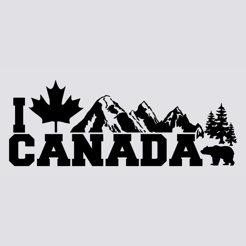 I Love Canada Leaf
