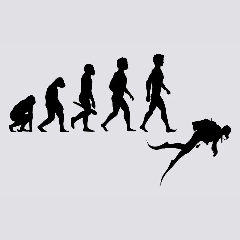 Diver diving diver diving underwater evolution