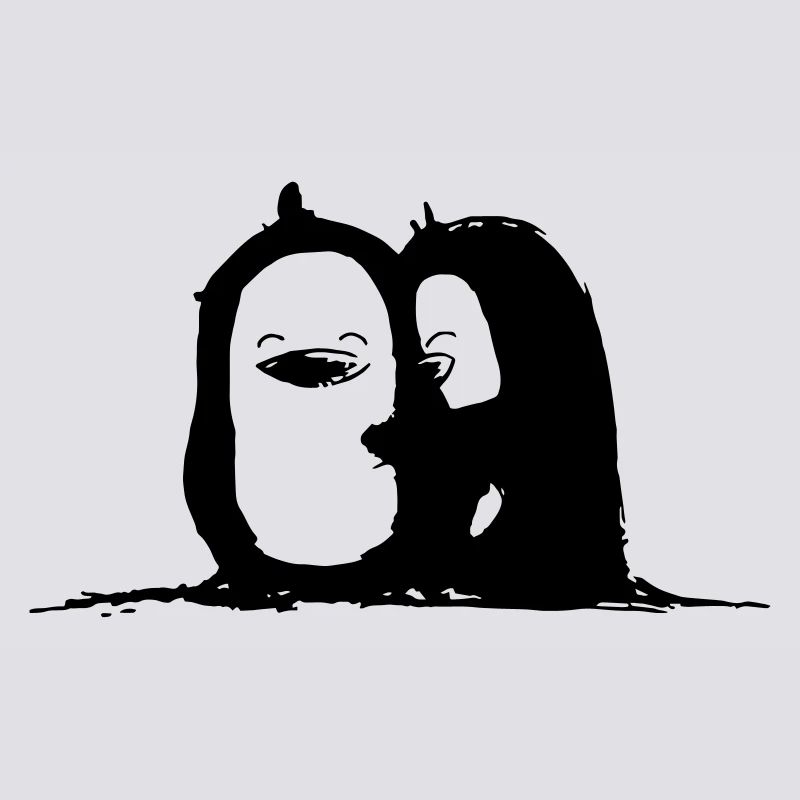 Penguin cuddle time