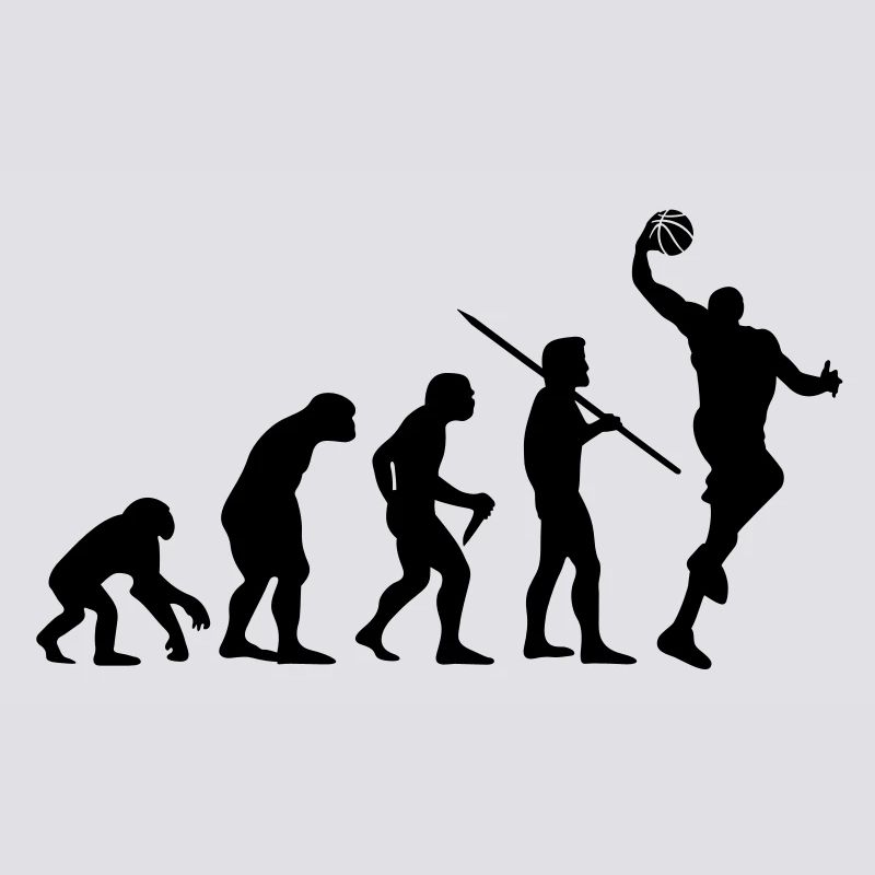 Evolution des Menschen - Basketball