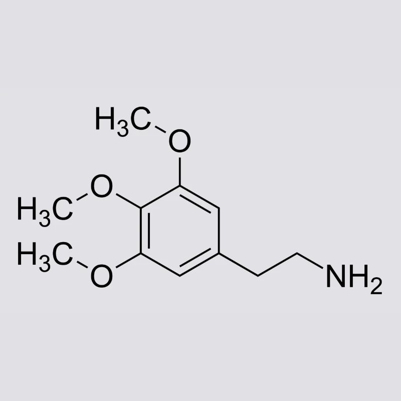 Mescalin Meskalin Strukturformel