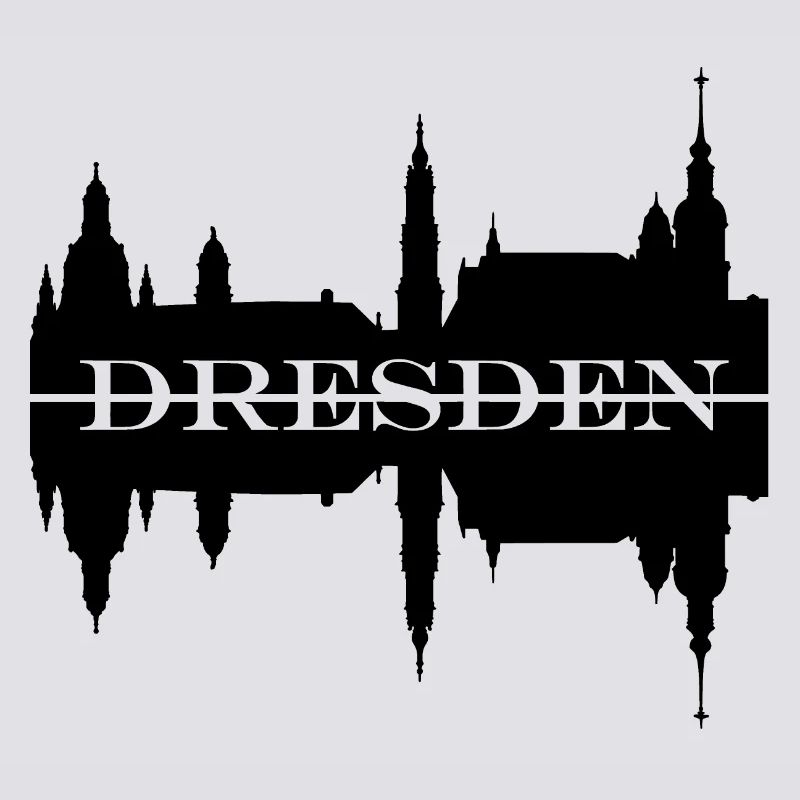 Dresden skyline silhouette