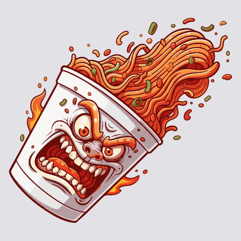 Flammender Becher Wutanfall