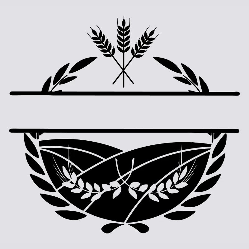 Text space Laurel wreath farmer