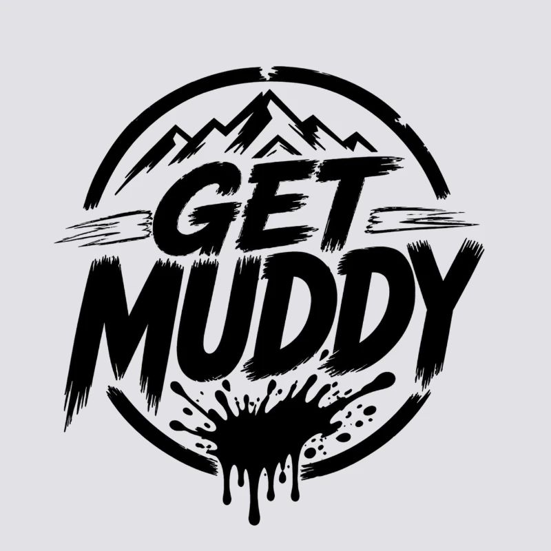 Get Muddy - Black Logo