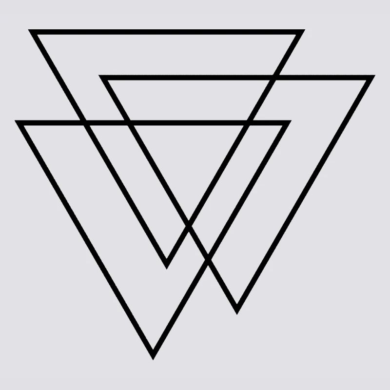3D Triangles - Three Triangles - Three Triangles Design