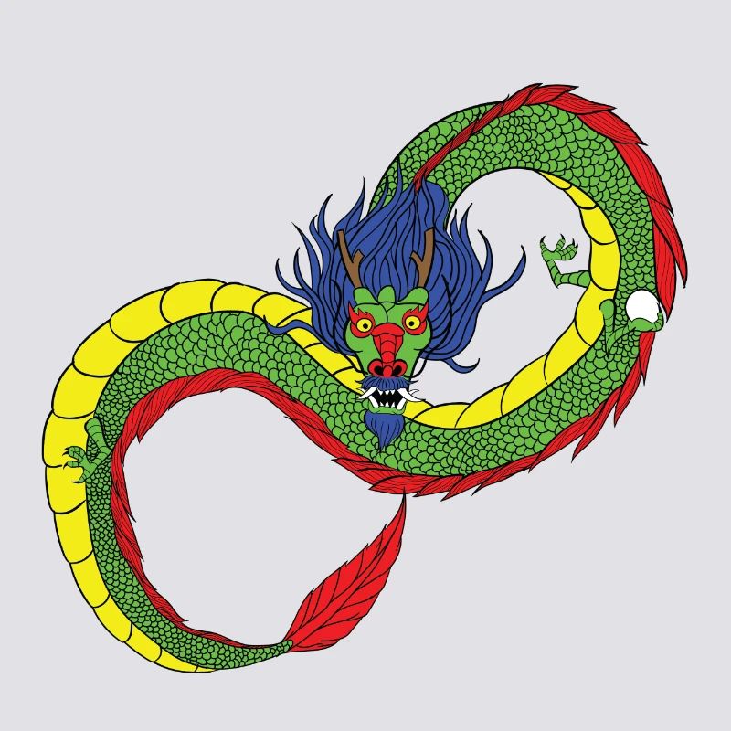 Drachen - Unendlichkeit - chinesischer Drache