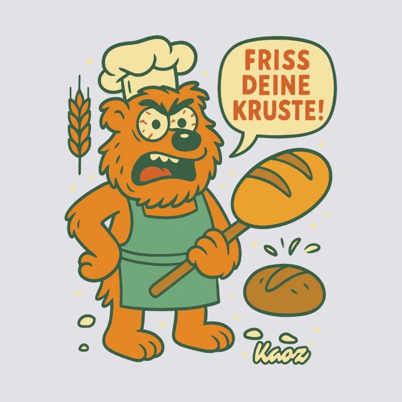 Wütender Bäcker Bär: Friss deine Kruste!