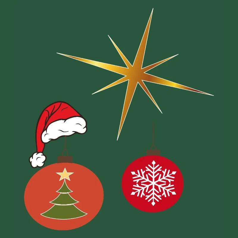 Weihnachtsstern und Weihnachtskugel