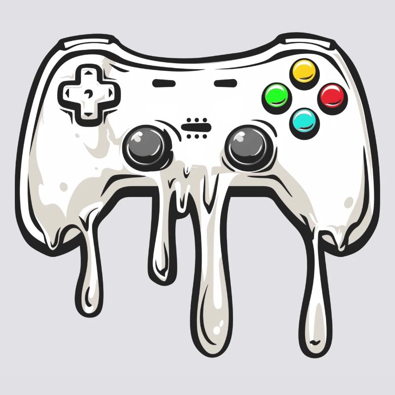 Melting gamepad, video game controller