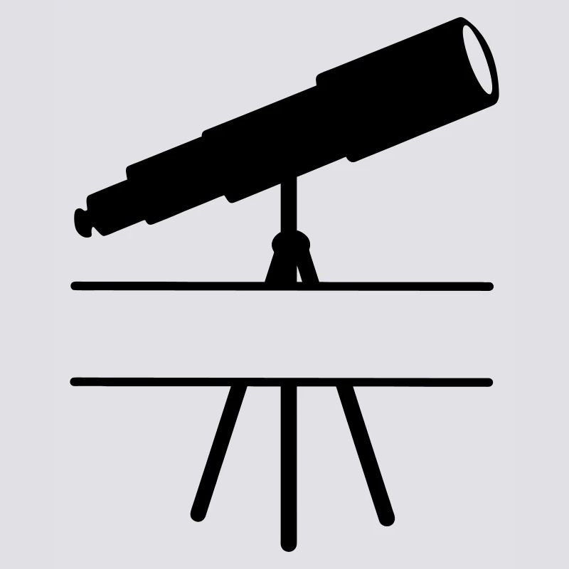 Telescope shadow image with space or bar