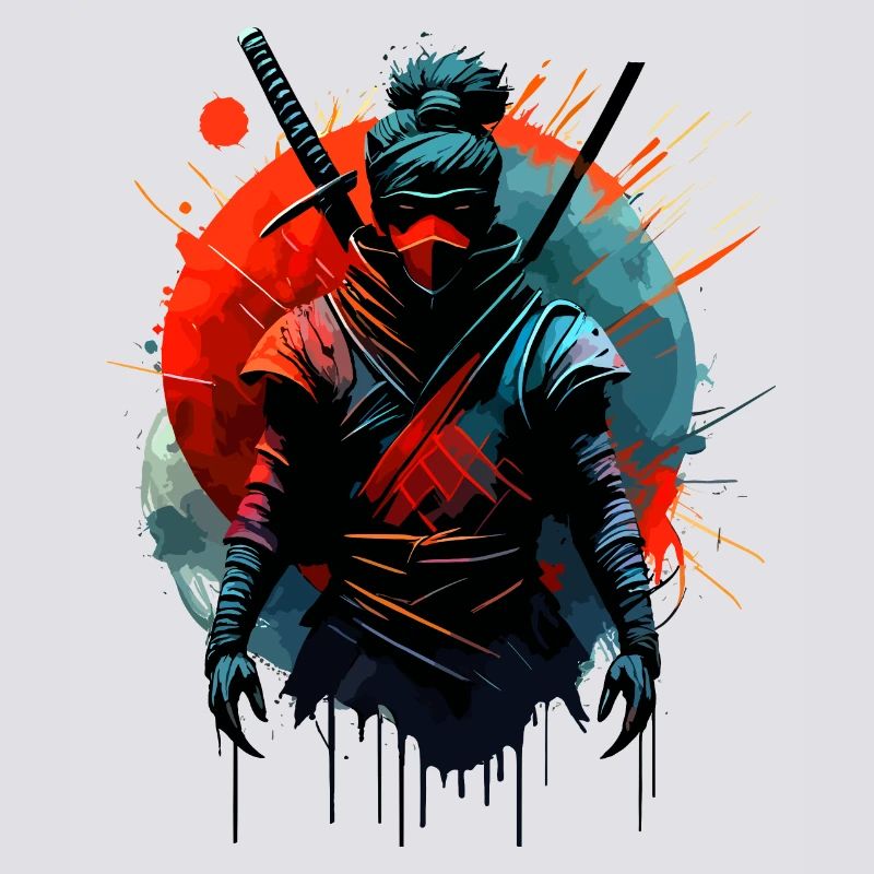 Kriegerischer Ninja Samurai Japan