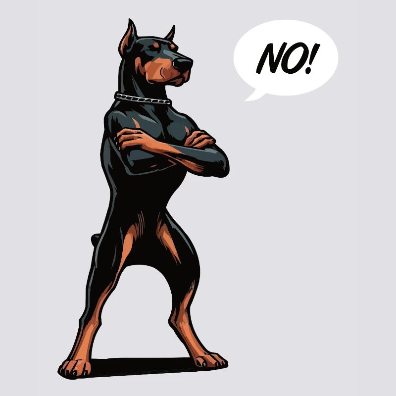 Pas de Doberman Doberman Propriétaire Doberman Holder