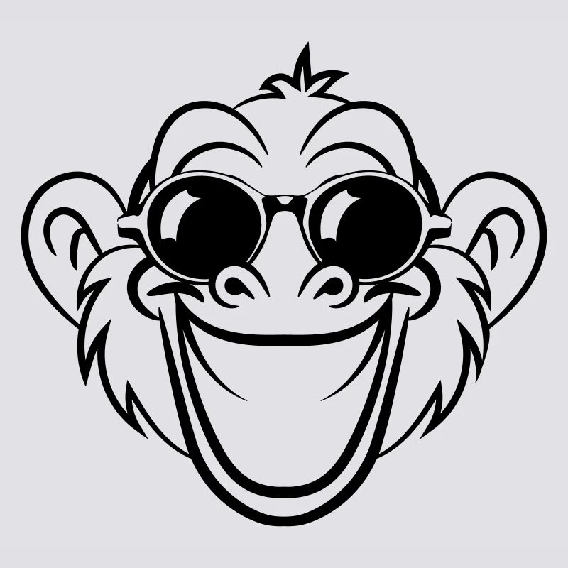 monkey laugh face