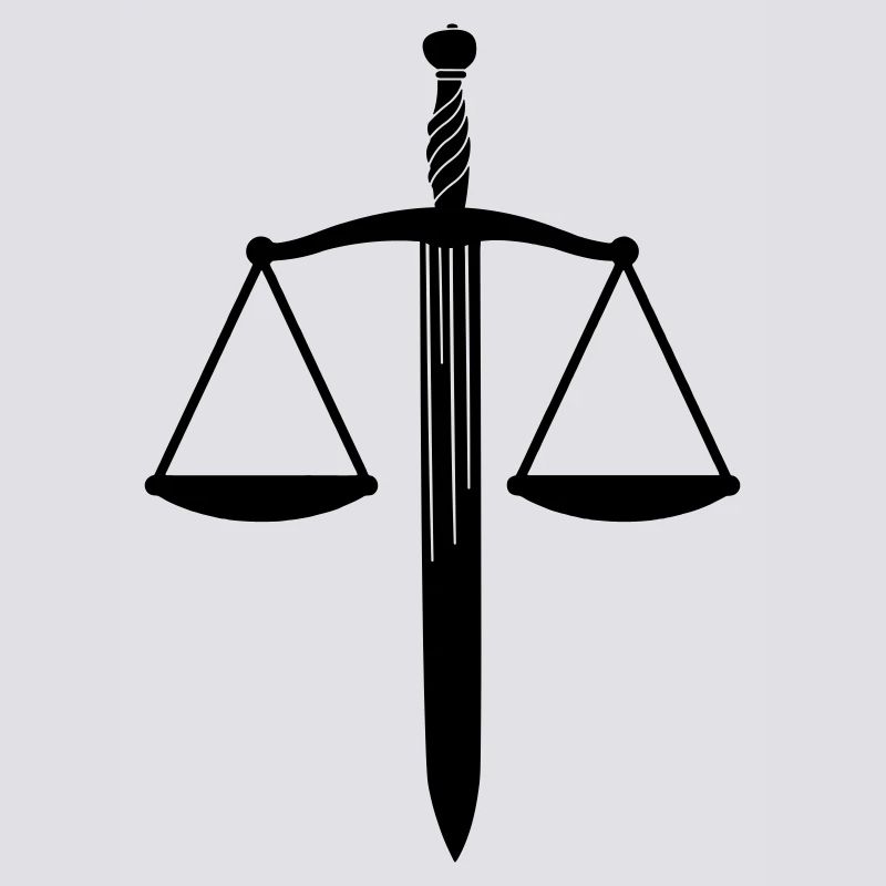 Dish scale with sword