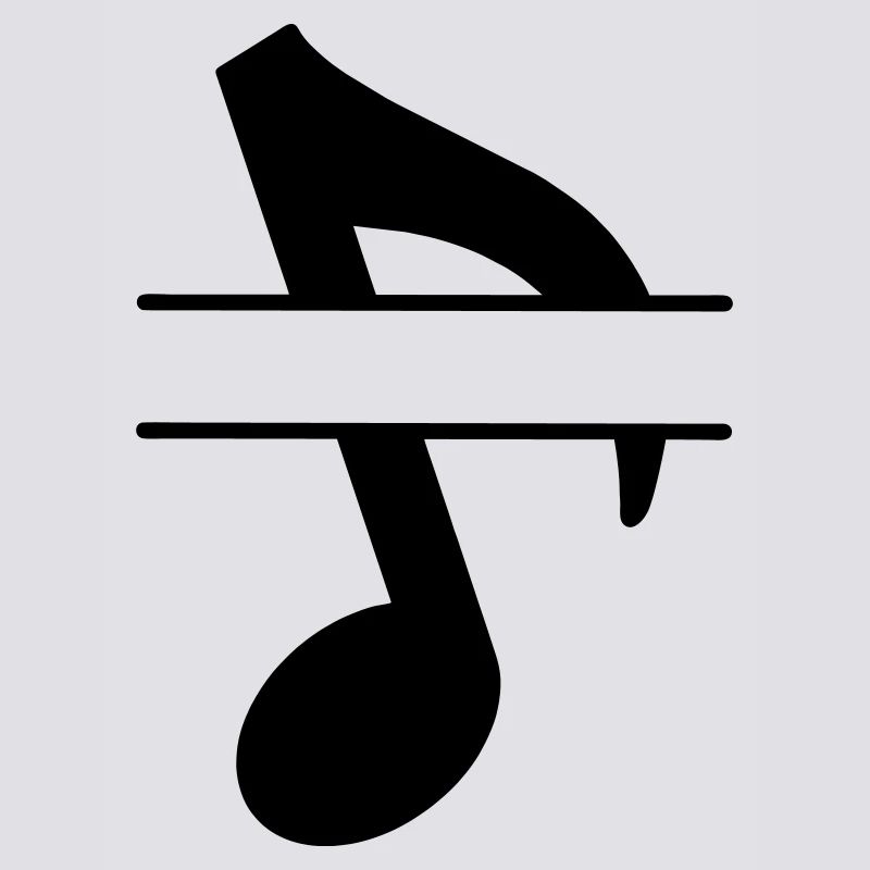 Text banner musical note