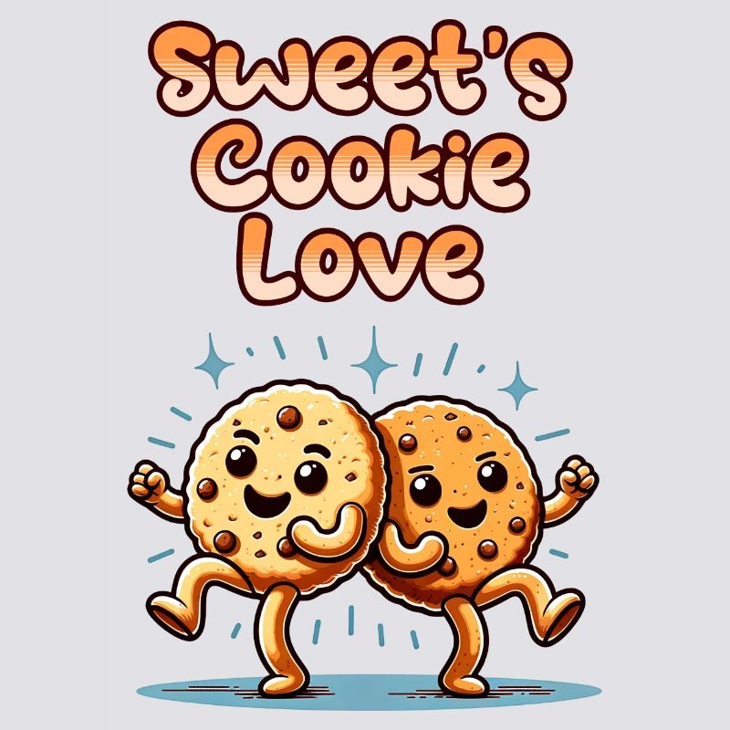 Biscuits mignons Biscuits sucrés Amour danser