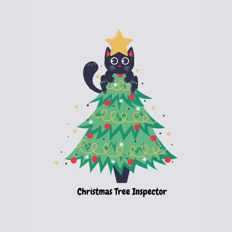 Katzen-Weihnachtspullover im Baum