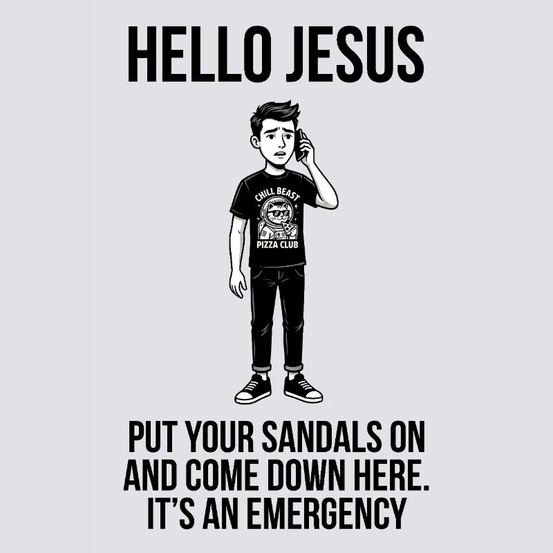Hello Jesus - Dank Meme Sarcastic