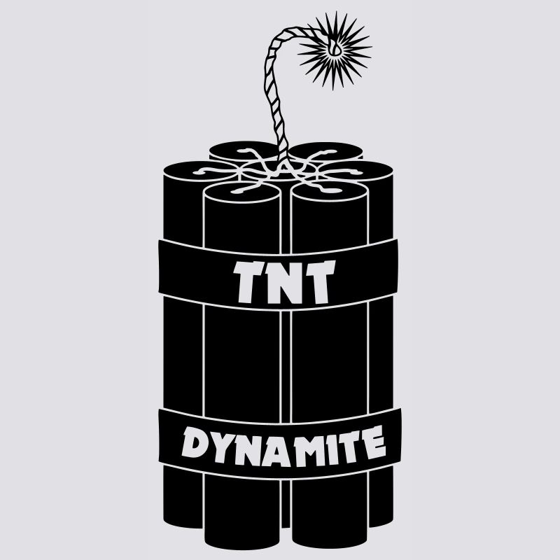 Sept bâtons de dynamite brûlants