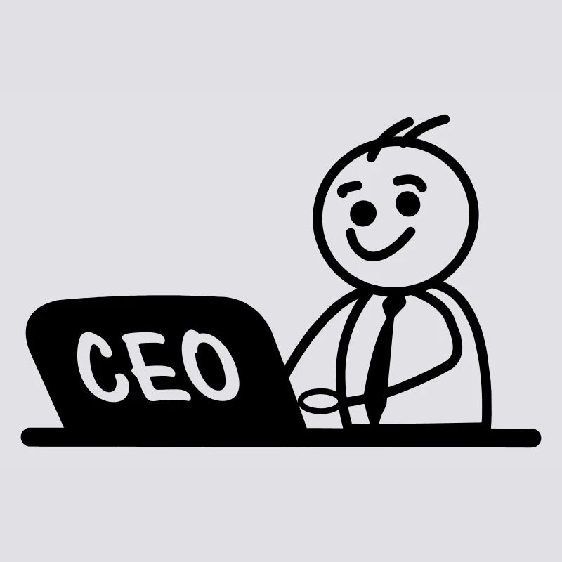 CEO von Arbeitslaptop