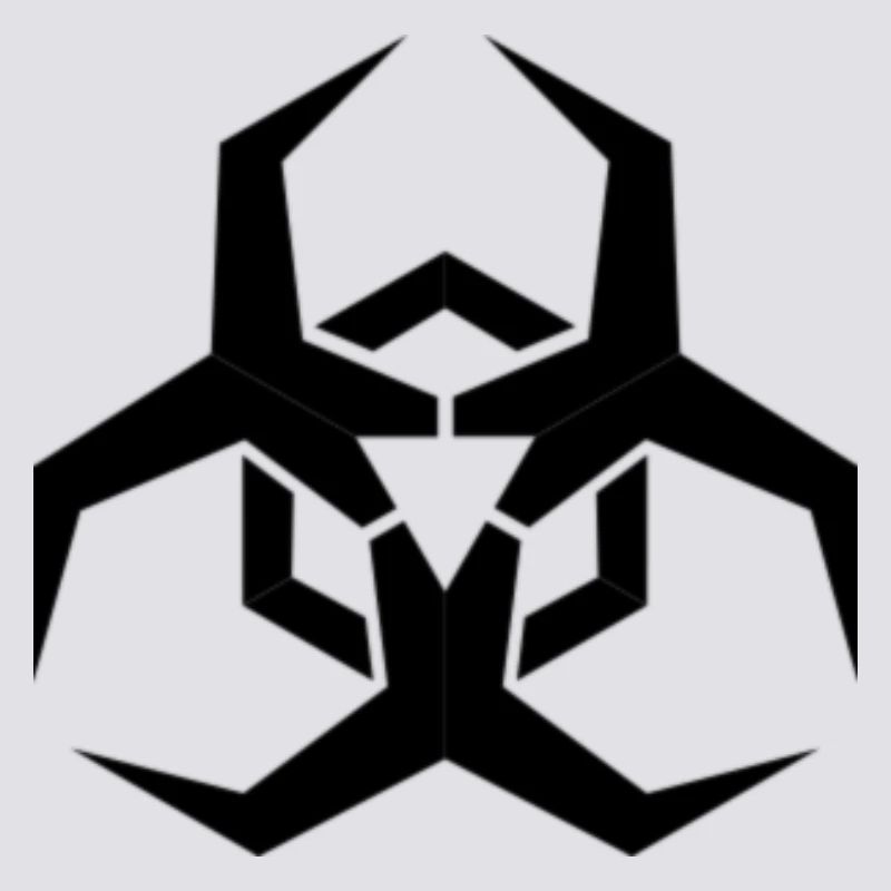 Angular Biohazard Symbol