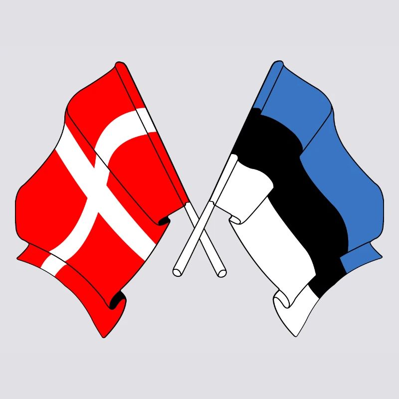 Drapeau Danemark drapeau Estonie