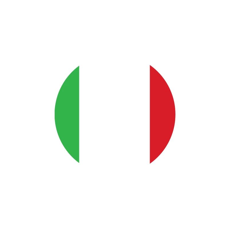 Drapeau de l’Italie Conception verticale