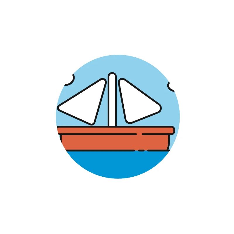 Wandbild Segelboot