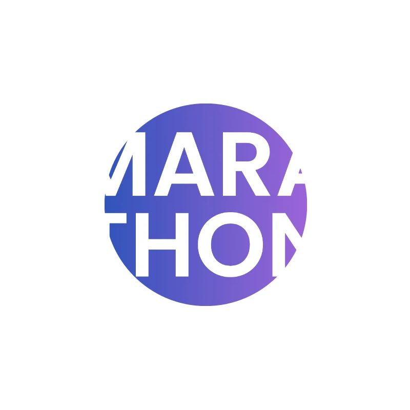 Conception de chemise dégradée Marathon