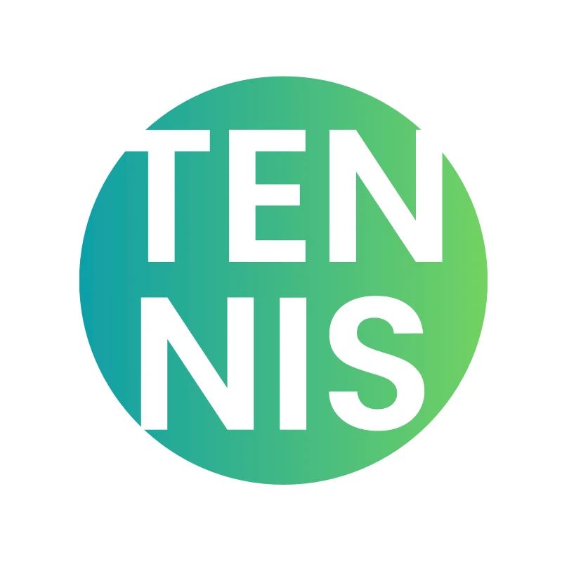 Tennis Gradient Typography