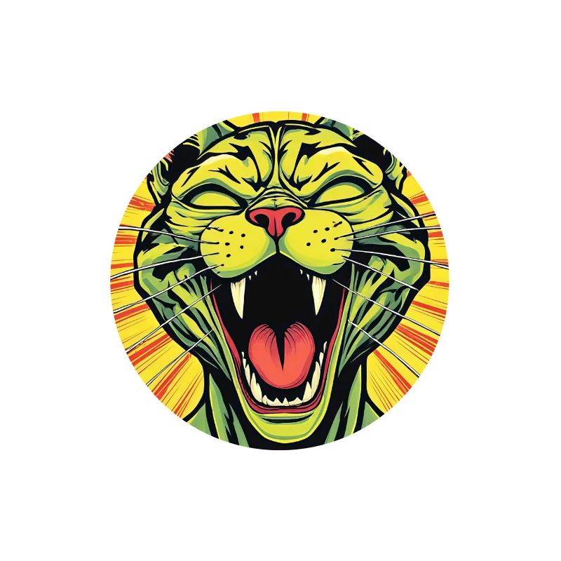 Laughing Cat Comic Print