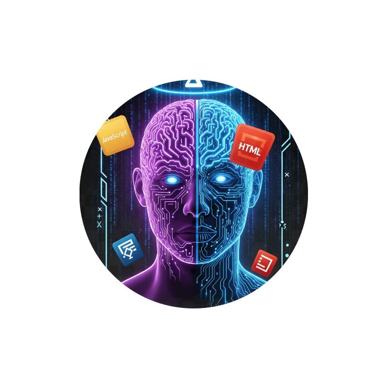 Code & Logic Cyberpunk Tech Brain T-Shirt