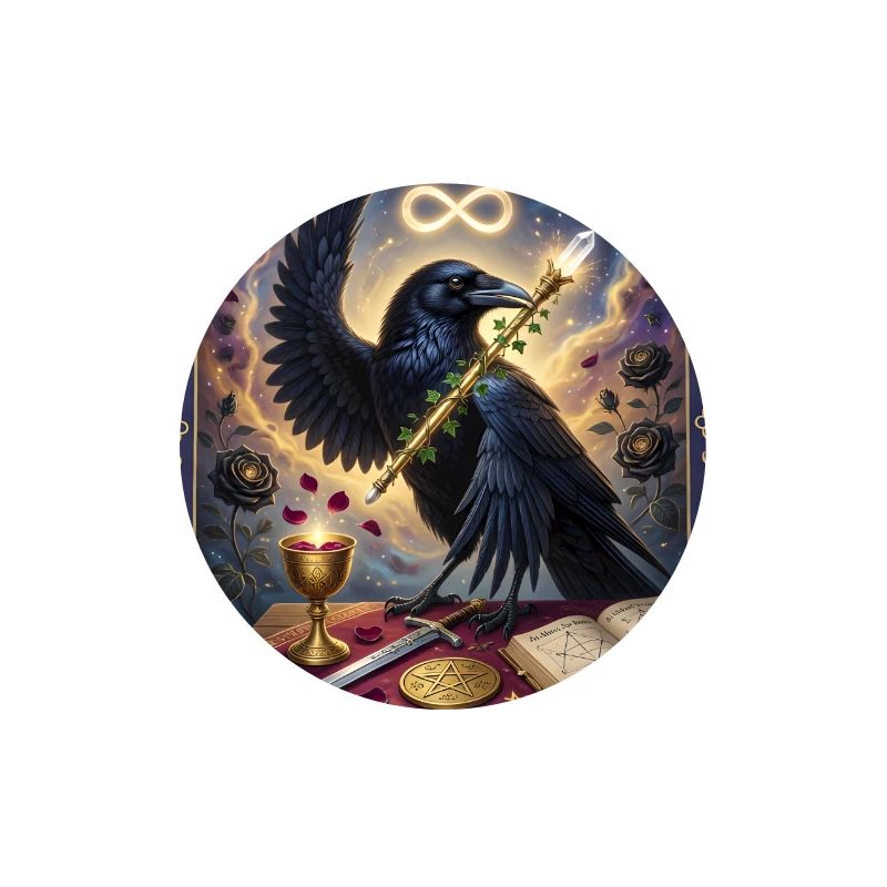 Krähe, der Magier