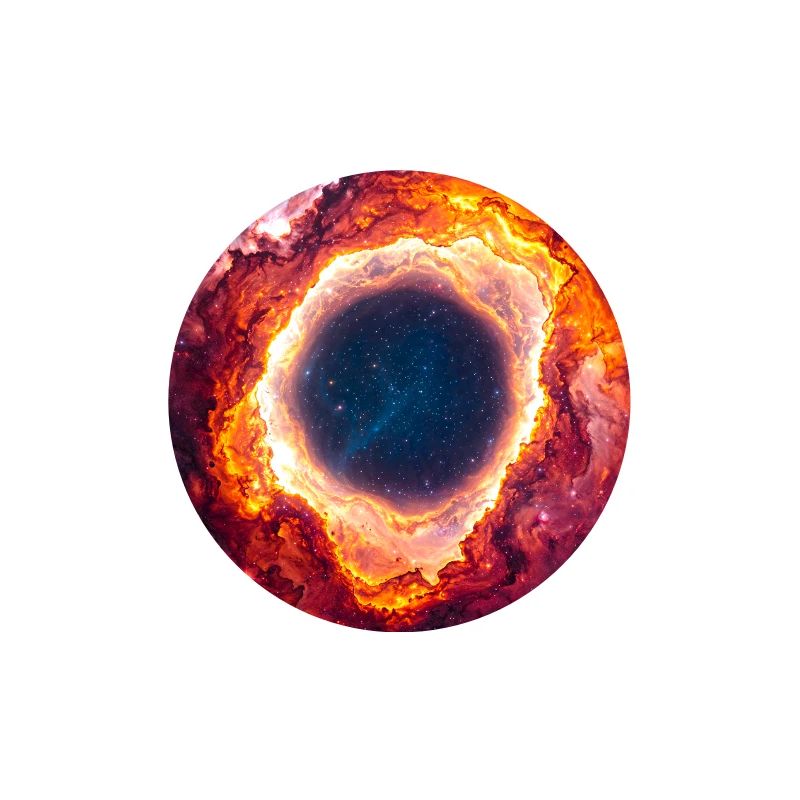 Celestial Ring Nebula Glow