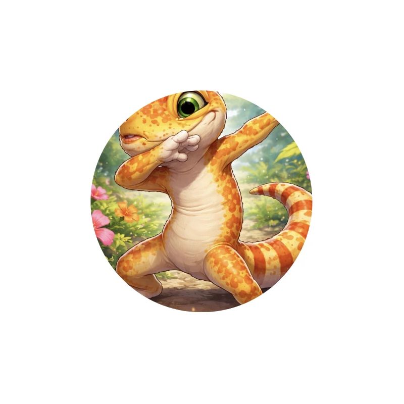 Gecko tropical de style dabbinging