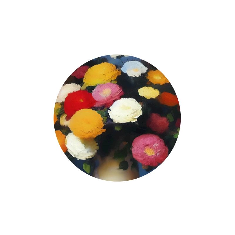 Fleurs et papillon
