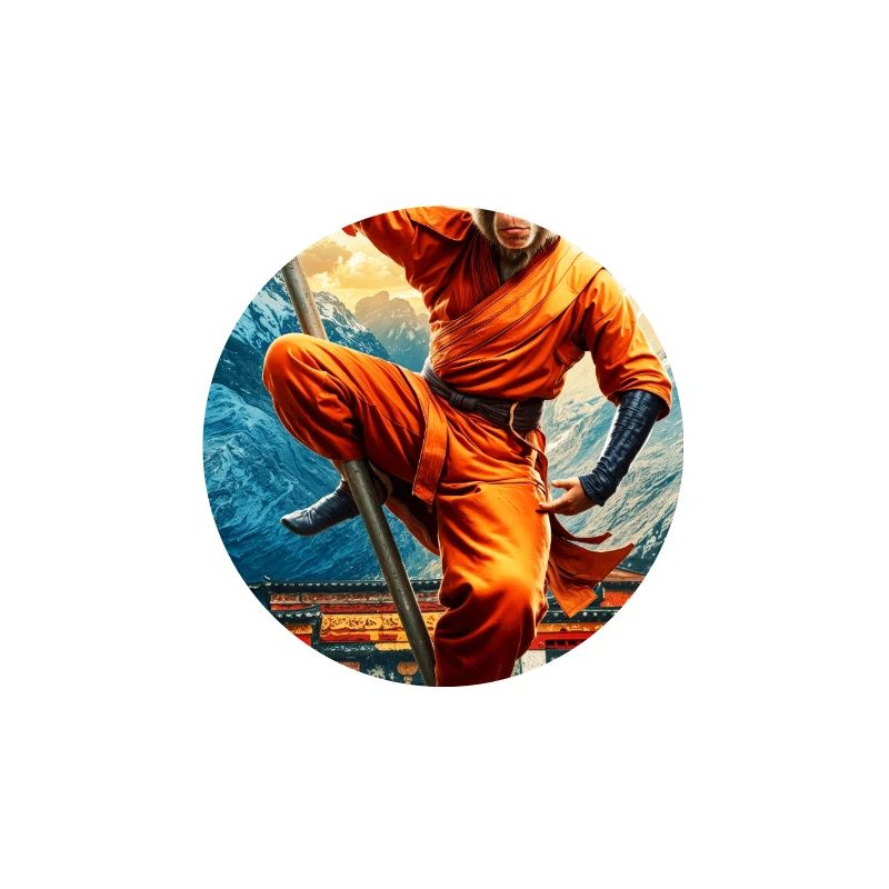 Humanoider Affe Shaolin Mönch