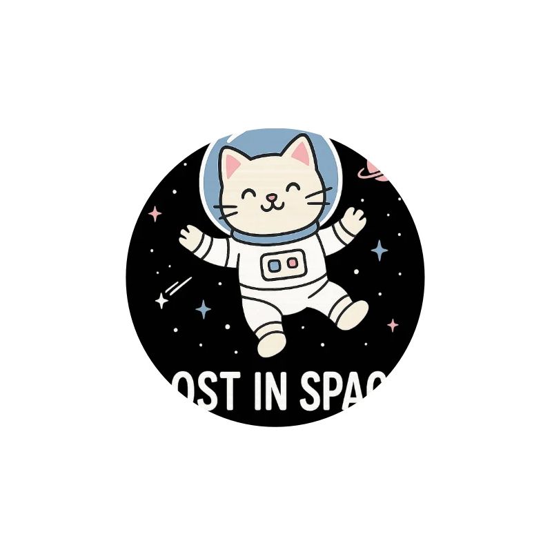 Astronaute chat perdu dans l’espace