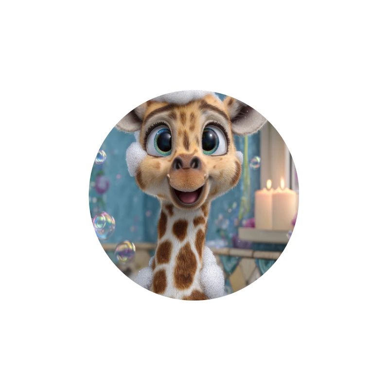 Bubble Bath Giraffe Charm