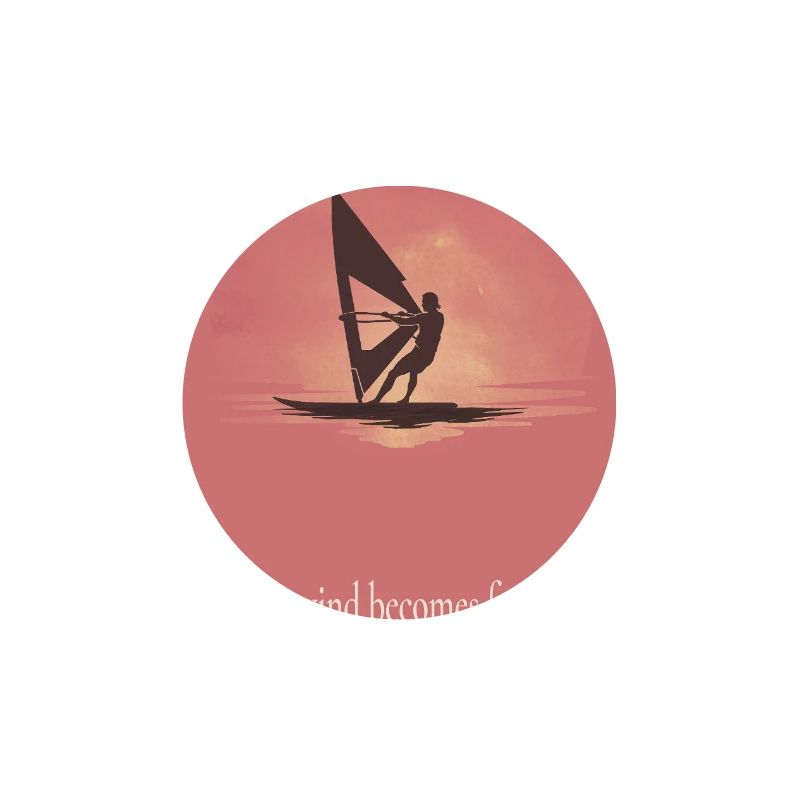 Affiche de planche à voile Là où le vent devient liberté
