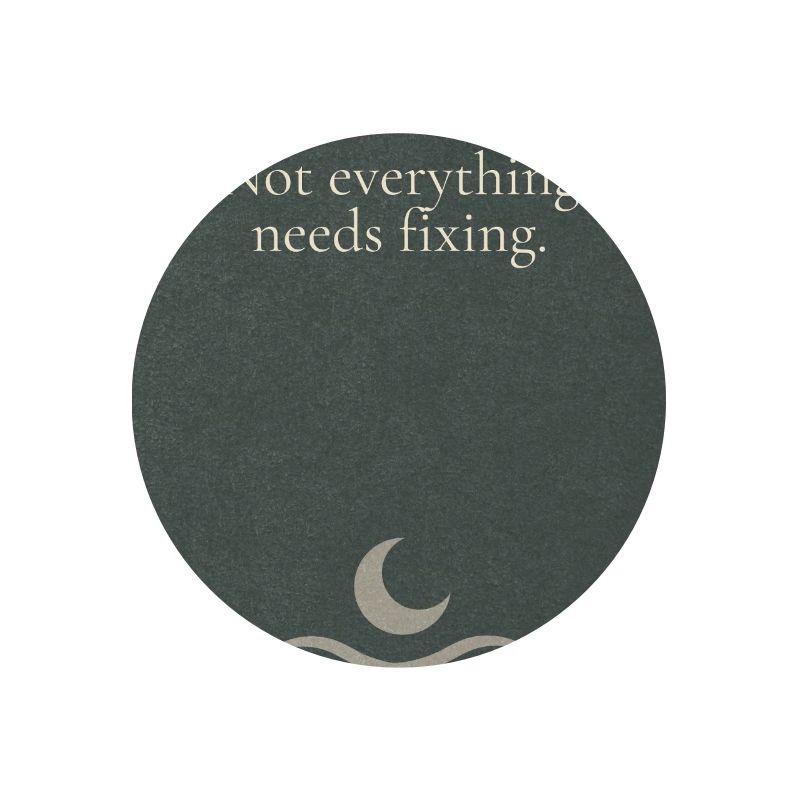 Not everything needs fixing