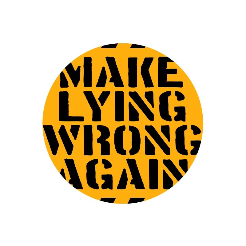 Logo de déclaration politique « Make Fooling Wrong Again »