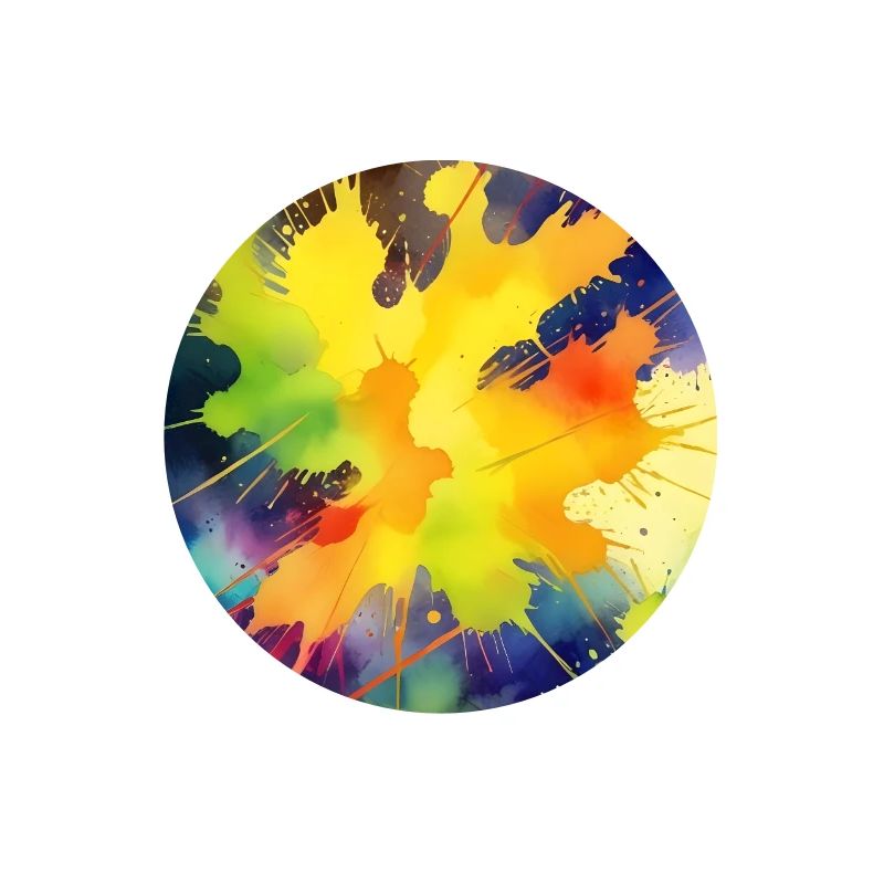 Explosion de couleur Éclaboussure abstraite