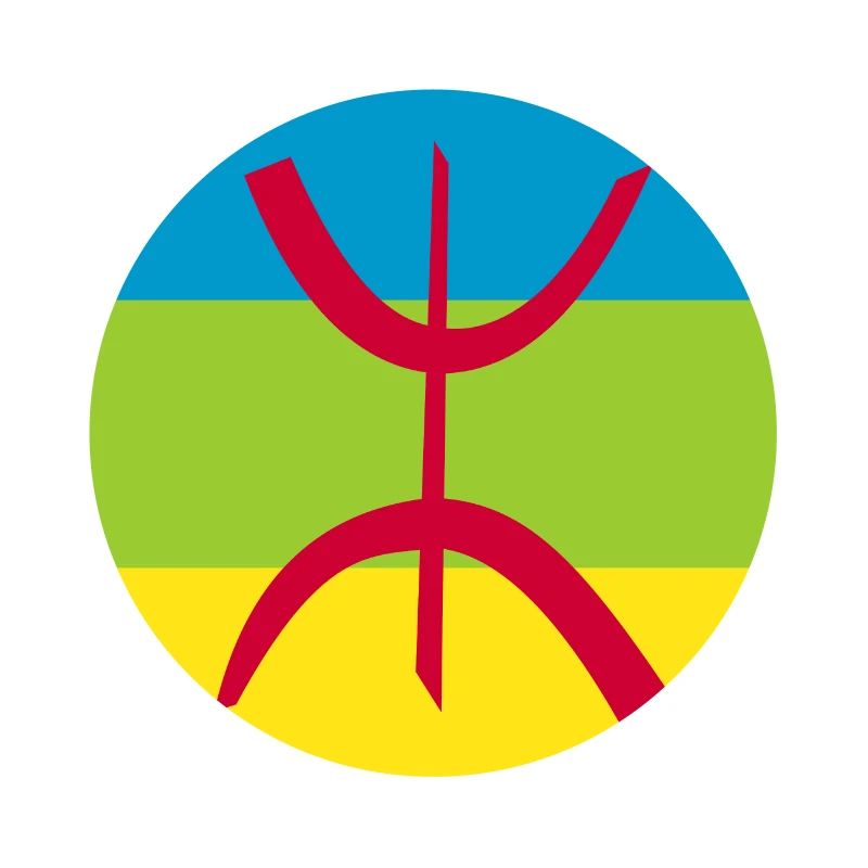 autocollant drapeau berbère réf amazigh