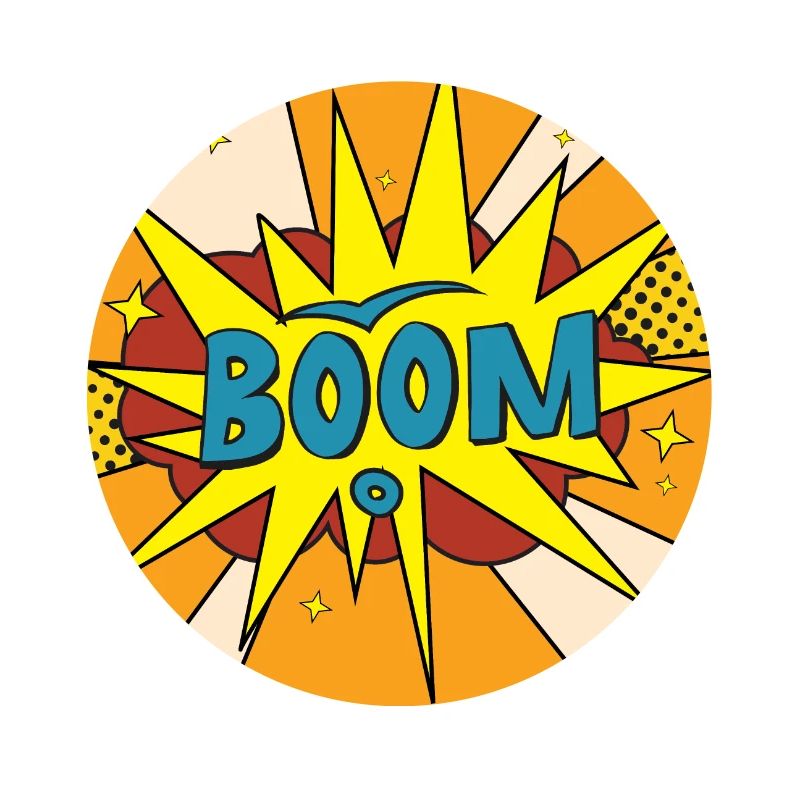 Boom Comic Explosion Style