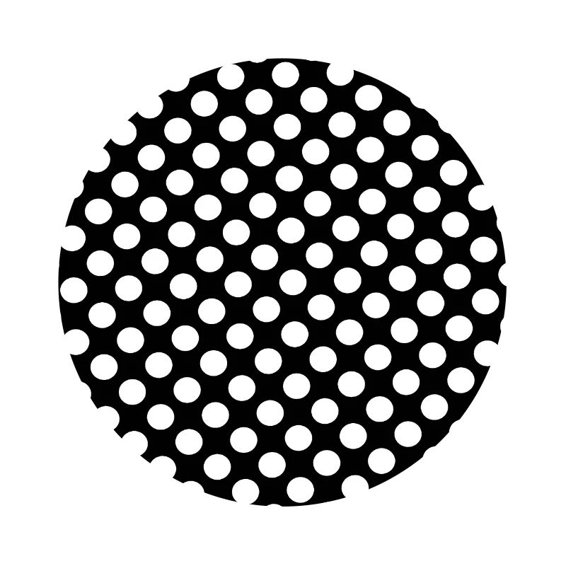 Polka dot black and white background dot pattern